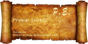 Prekup Enikő névjegykártya
